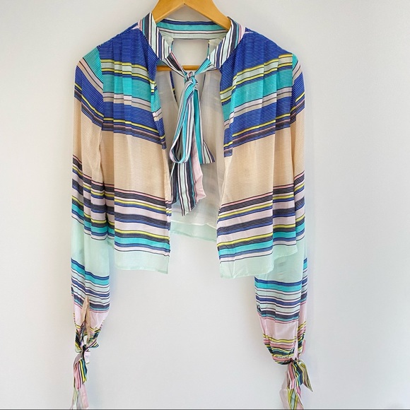 Wildfox Little Black Boots Striped Top - XS - NWT - Picture 5 of 6